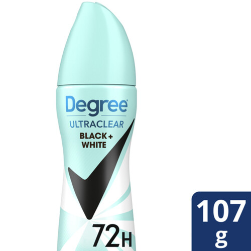 Degree Ultra Clear Dry Spray Antiperspirant Black + White 107 g