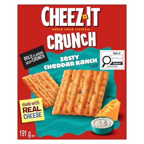Kellogg's Cheez-It Cracker Zesty Cheddar Ranch 191 g