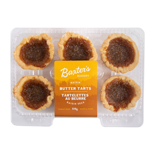 Baxter's Bakery Raisin Butter Tarts 510 g (frozen)