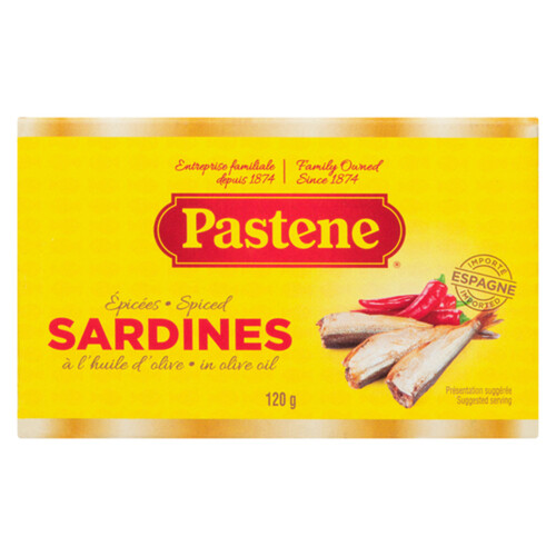 Pastene Spiced Sardines In Olive Oil 120 g