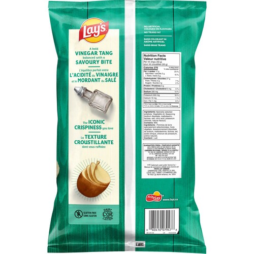 Lay's Potato Chips Salt & Vinegar Flavoured 220 g