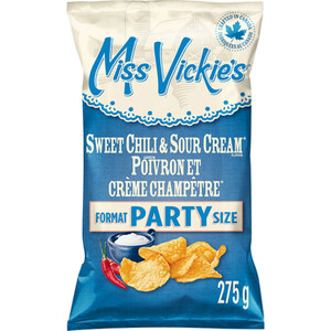 Miss Vickie's Kettle Cooked Potato Chips Sweet Chili & Sour Cream Party Size 275 g