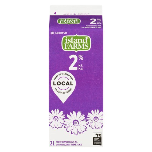Island Farms 2% Milk Partly Skimmed 2 L