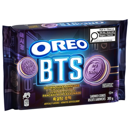 Oreo BTS Sandwich Cookies Brown Sugar Pancake Creme 303 g