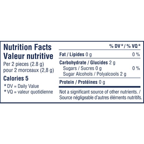 Excel White Sugar-Free Gum Winterfresh 3 x 18 Pieces