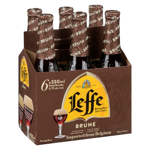 Leffe Beer Strong Brown 6.5% Alcohol 6 x 330 ml (bottles)