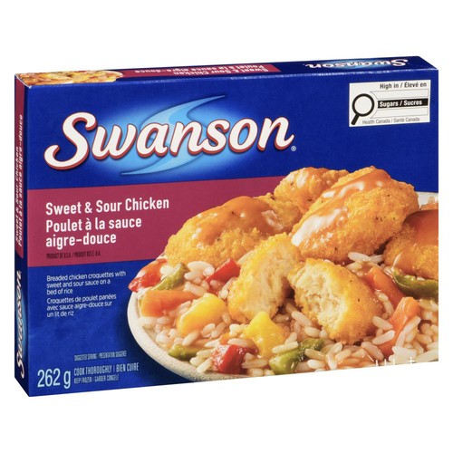 Swanson Frozen Meal Sweet & Sour Chicken 262 g