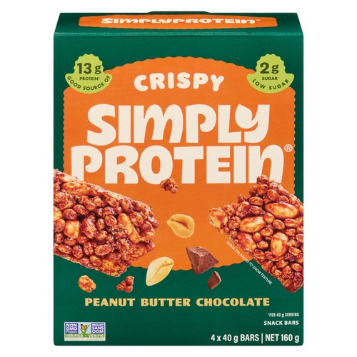 Simply Protein Crispy Bar Peanut Butter Chocolate 4 x 40 g