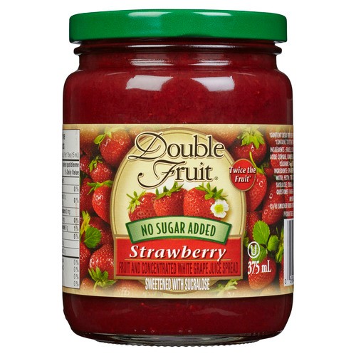 Double Fruit Reduced Sugar Jam Strawberry 375 ml