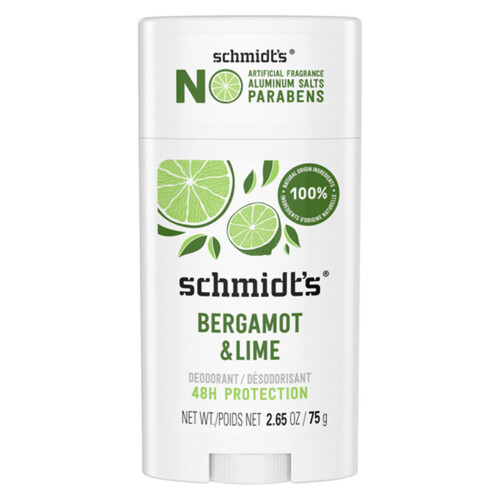 Schmidt's Deodorant Bergamot & Lime 75 g