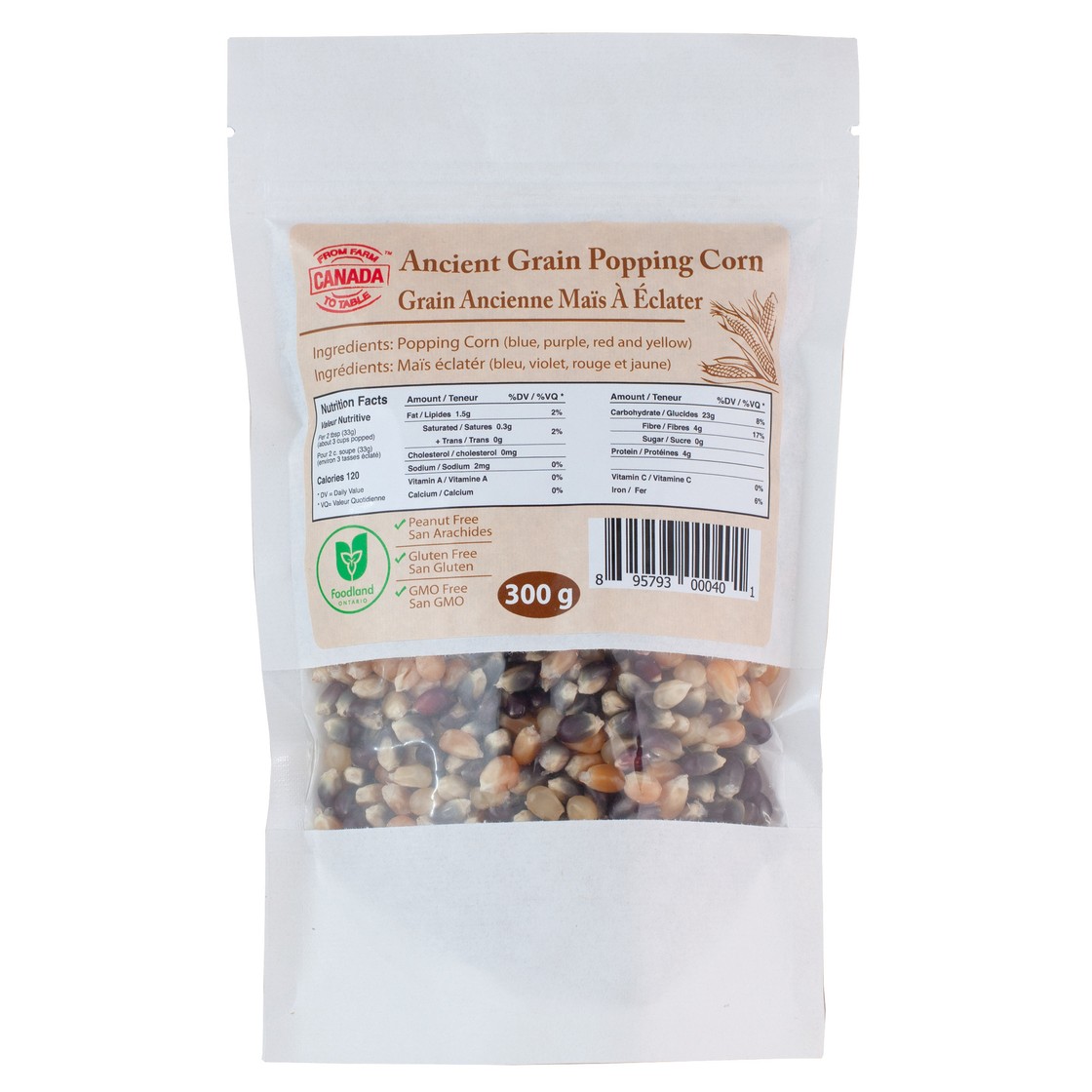 From Farm to Table Ancient Grain Popping Corn 300 g - Voilà Online ...