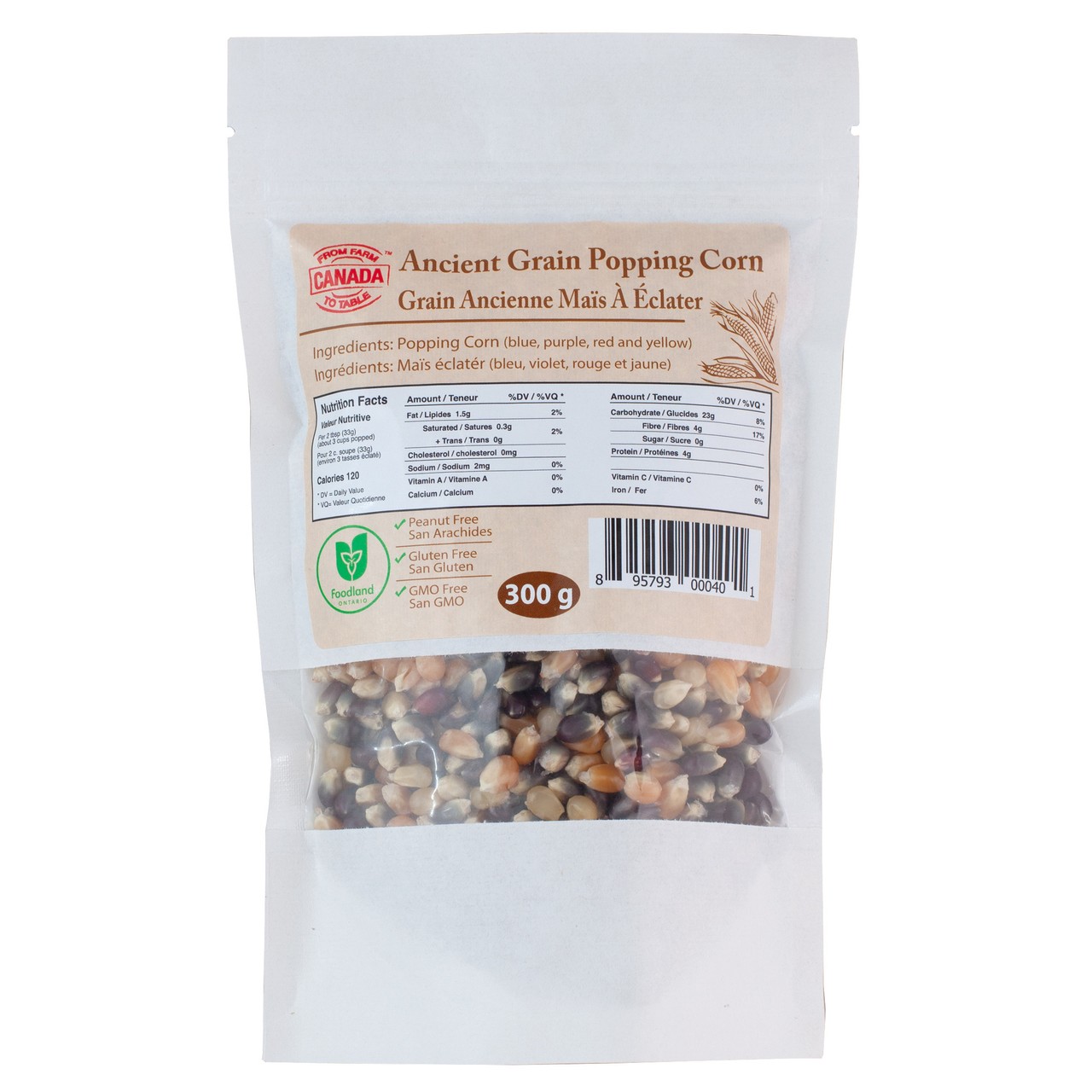 From Farm to Table Ancient Grain Popping Corn 300 g - Voilà Online ...