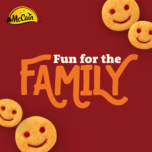 McCain Frozen Smiles Face Fries 650 g