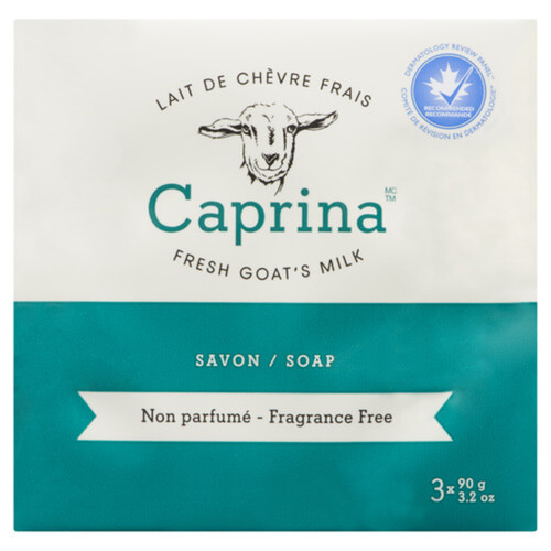 Caprina Bar Soap Fresh Goat's Milk 3 x 90 g