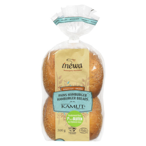 Inewa Organic Kamut Hamburger Bread 500 g