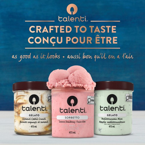 Talenti Dairy-Free Sorbetto Summer Strawberry 473 ml