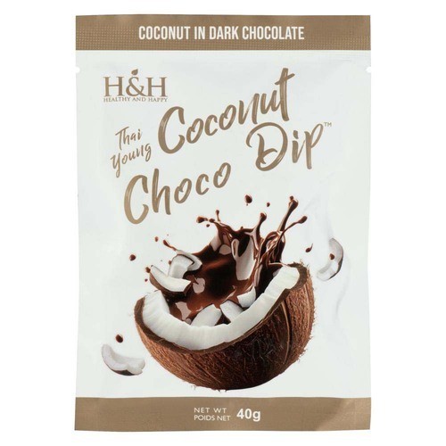H&H Happy & Healthy Thai Young Coconut Chocolate Dipped 40 g