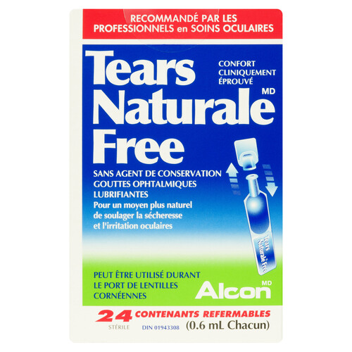 Alcon Tears Naturale Eye Drops Free 24 Use 24 x 0.6 ml