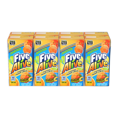 Five Alive Fruit Juice Passionate Peach Citrus 8 x 200 ml