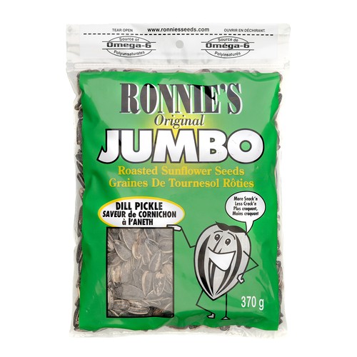 Ronnies Original Jumbo Roasted Sunflower Seeds Dill Pickle 370 g