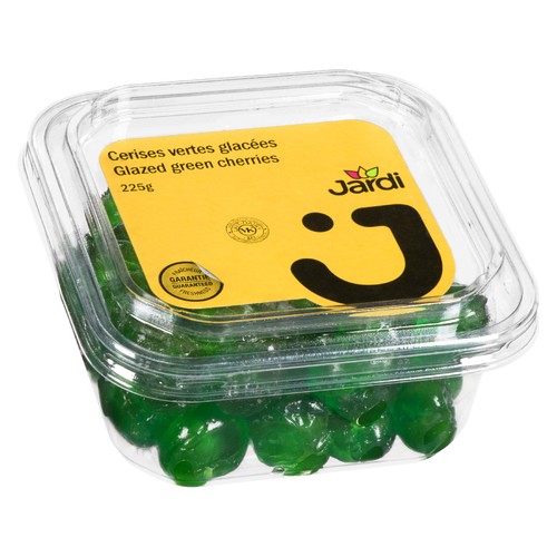 Les Aliments Jardi Glazed Green Cherries 225 g