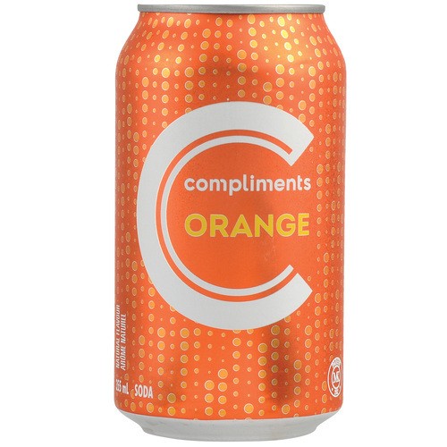 Compliments Orange Soda 12 x 355 ml