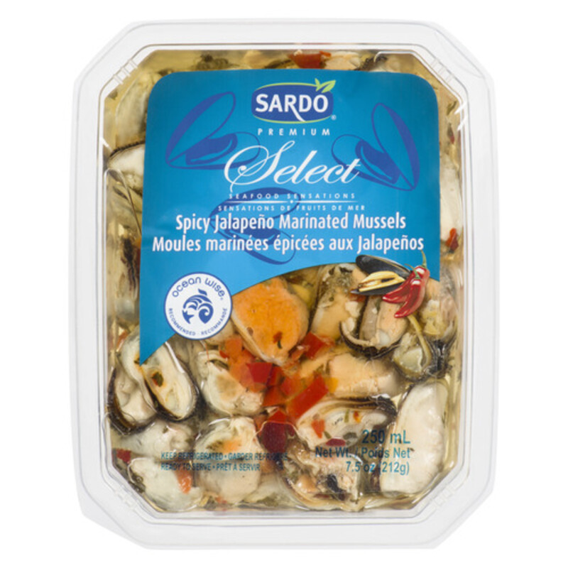 Sardo Premium Select Mussels Spicy Jalapeño Marinated 250 ml Voilà