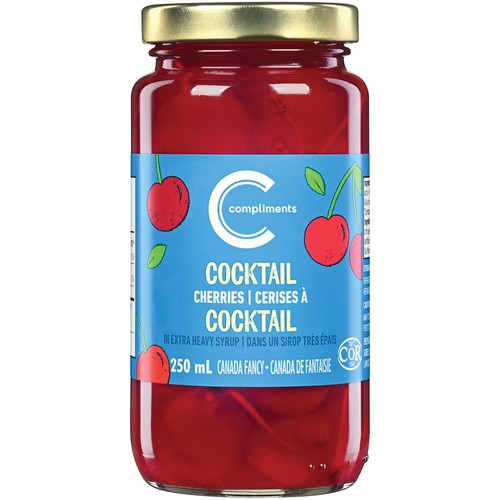 Compliments Red Cocktail Cherries 250 ml