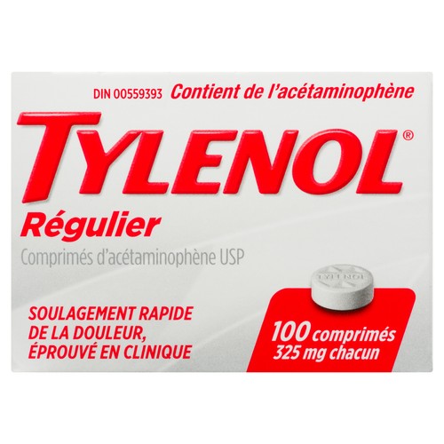 Tylenol Pain Relief Regular Strength 325 mg Tablets 100 EA
