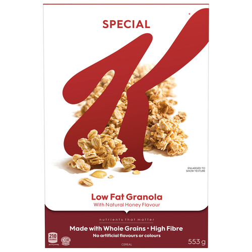 Kellogg's Special K Granola Cereal Natural Honey 553 g