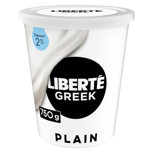 Liberté Greek 2% Yogurt Plain High Protein 750 g