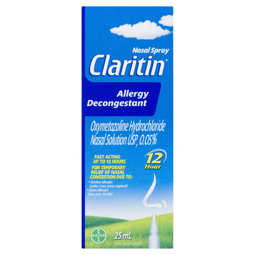 Claritin Nasal Allergy Decongestant Spray 25 ml