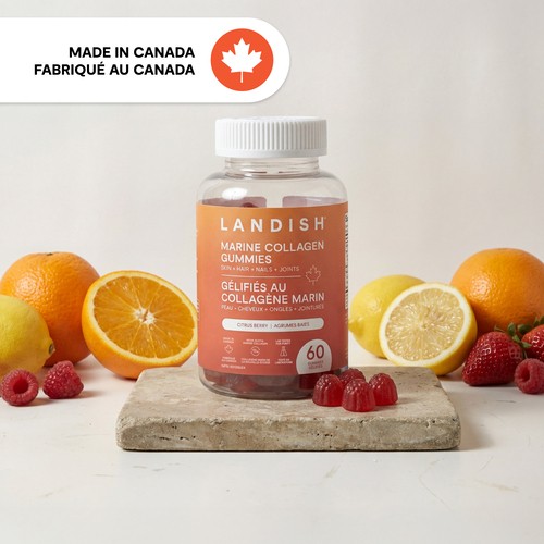 Landish Marine Collagen Gummies Citrus Berry 60 Count
