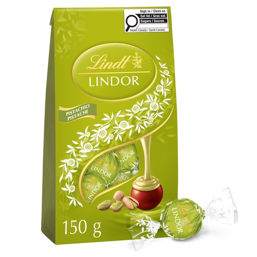 Lindt Lindor Truffles Milk Chocolate Smooth Pistachio Bag 150 g