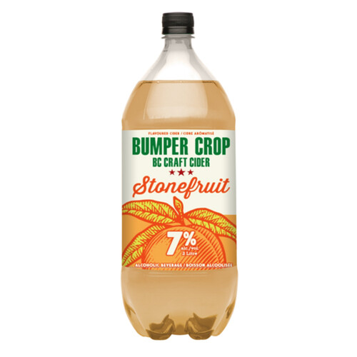 Bumper Crop Cider 7% Alcohol Stonefruit 2 L (bottle)