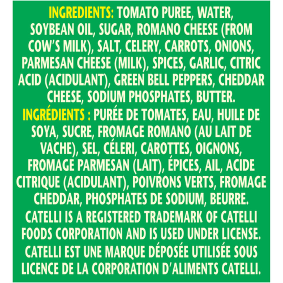 Catelli Garden Select Pasta Sauce Parmesan & Romano 640 ml Voilà Online Groceries & Offers