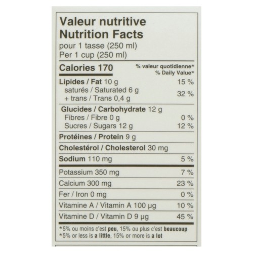 Nutrinor Organic 3.8% Milk Nordic 2 L