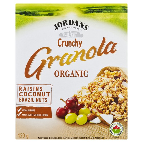 Jordans Organic Granola Raisins Coconut & Brazil Nuts 450 g