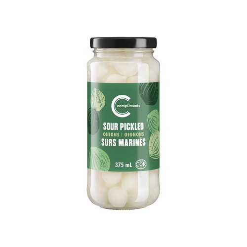 Compliments Pickled Onions Sour  375 ml