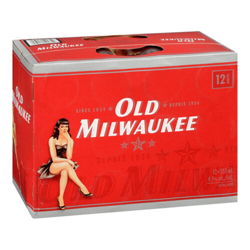 Old Milwaukee Beer 4.9% Alcohol 12 x 355 ml (cans)