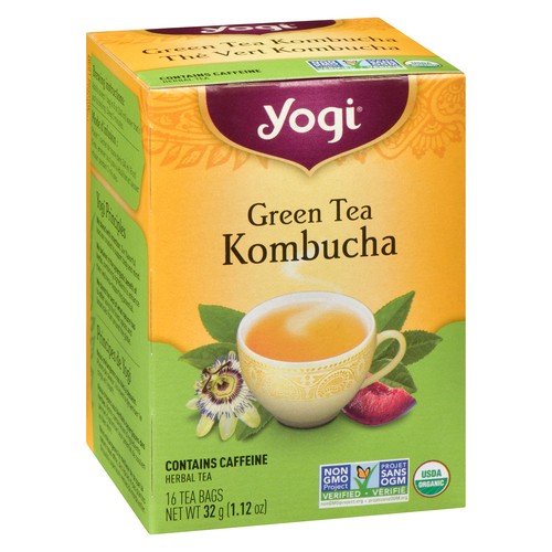 Yogi Green Tea Kombucha 16 Tea Bags