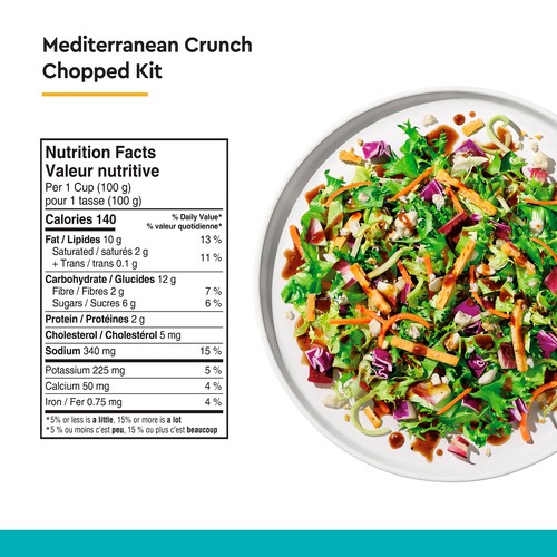 Taylor Farms Chopped Salad Kit Mediterranean Crunch 312 g