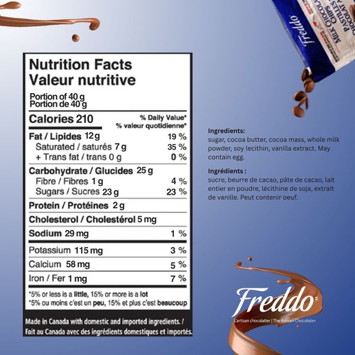 Freddo Peanut Free Milk Chocolate Chips 800 g