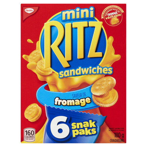 Christie Ritz Bits Sandwich Crackers Cheese 180 g
