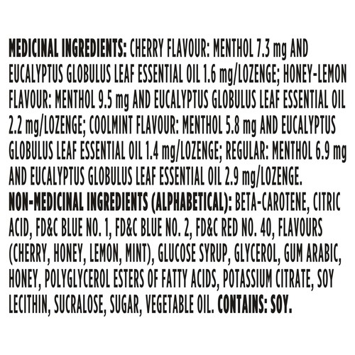 Halls Mentho-Lyptus Cough Drops Assorted Flavours 4 Packs Of 9 Lozenges