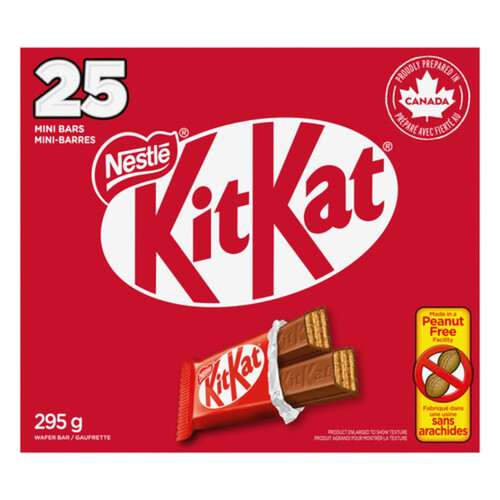 Kit Kat Peanut-Free Juniors Chocolate Bars 25 Count 295 g