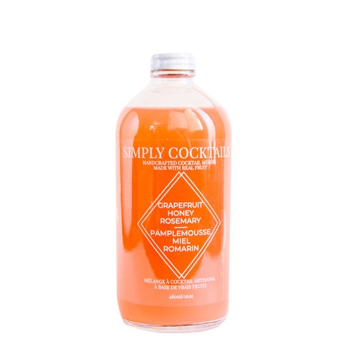 Simply Cocktails Non Alcoholic Grapefruit Honey Rosemary 480 ml (bottle)