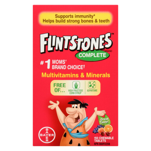 Flintstones Multivitamins & Minerals Complete Chewable Tablets 150 Count