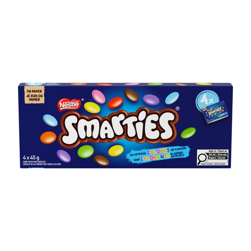 Smarties Candy Coated Milk Chocolate Multipack 180 g