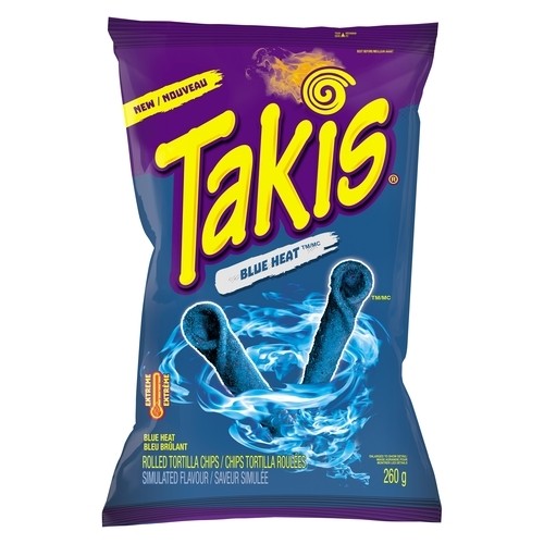 Takis Rolled Tortilla Chips Blue Heat Extreme 260 g